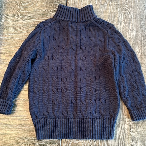 Navy Polo sweater, 4T. - Picture 4 of 4